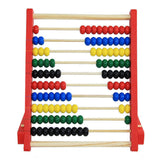 Boulier en bois d'écolier avec béquille - rouge