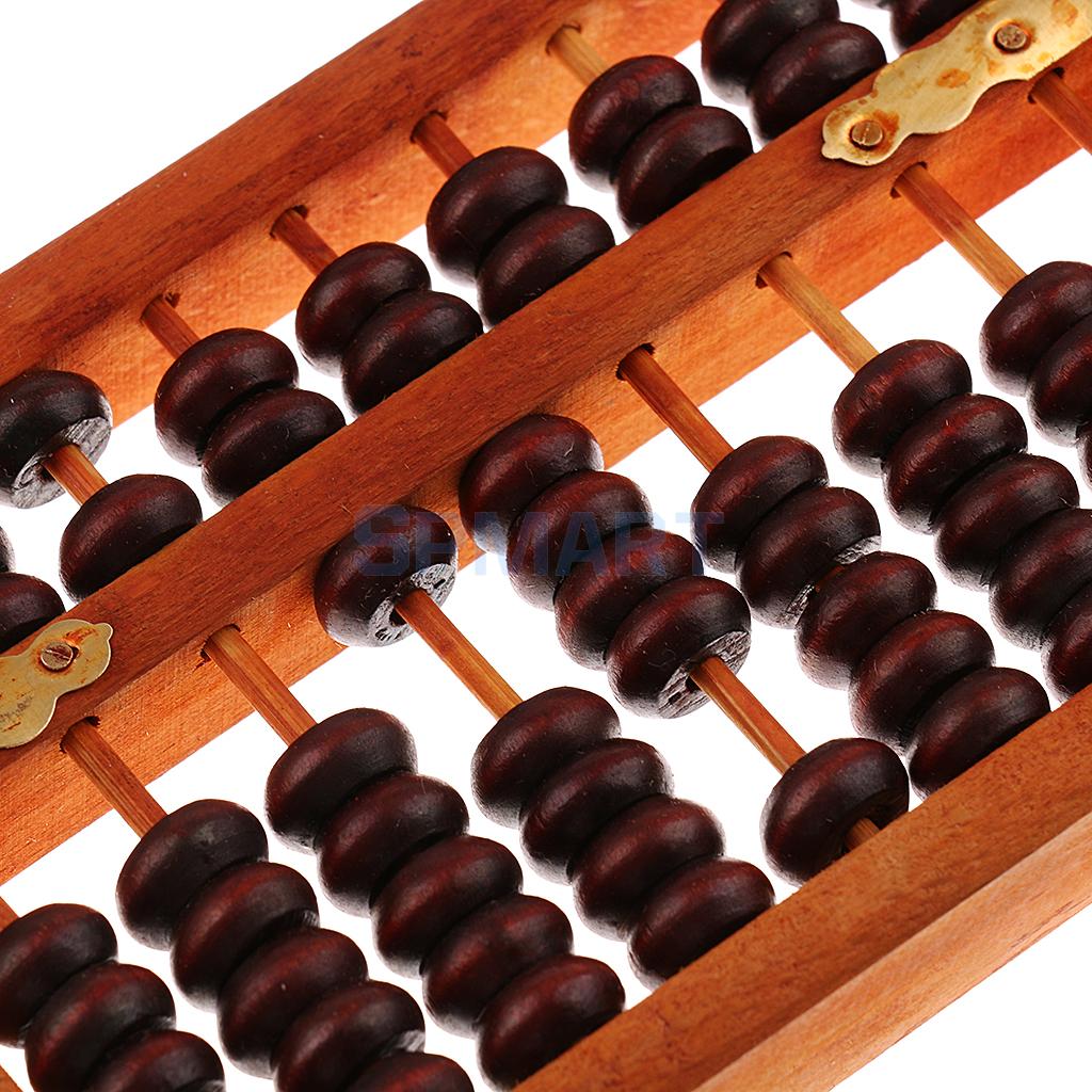 Boulier Chinois Vintage En Bois - Outil Éducatif Mathématique Pour Enfants Et Adultes