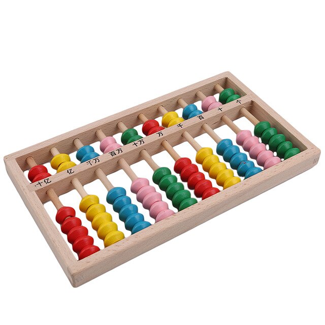 Boulier Soroban En Bois 17 Chiffres - Calculatrice Traditionnelle, Outil Pédagogique Mathématiques - 3